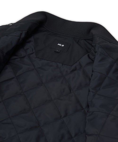 Signature Nylon Varsity Jacket NY (Black)