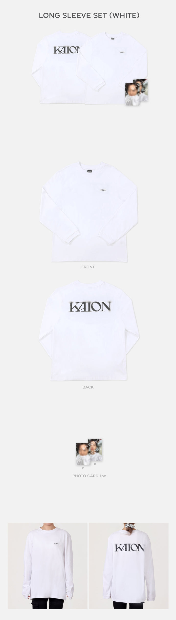 **[Pre-Order] Kai (of EXO) - KAI SOLO CONCERT TOUR 'KAION' ENCORE IN SEOUL [ LONG SLEEVE SET (WHITE)]