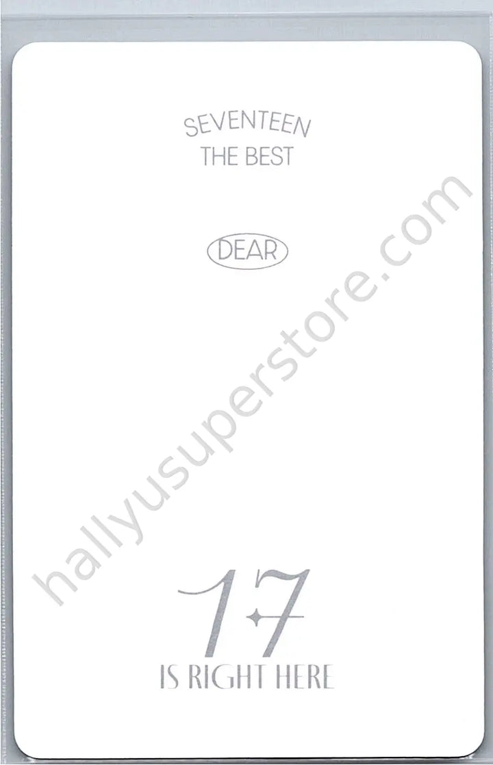 SEVENTEEN - Seungkwan - 17 IS RIGHT HERE carat version dear version photocard set