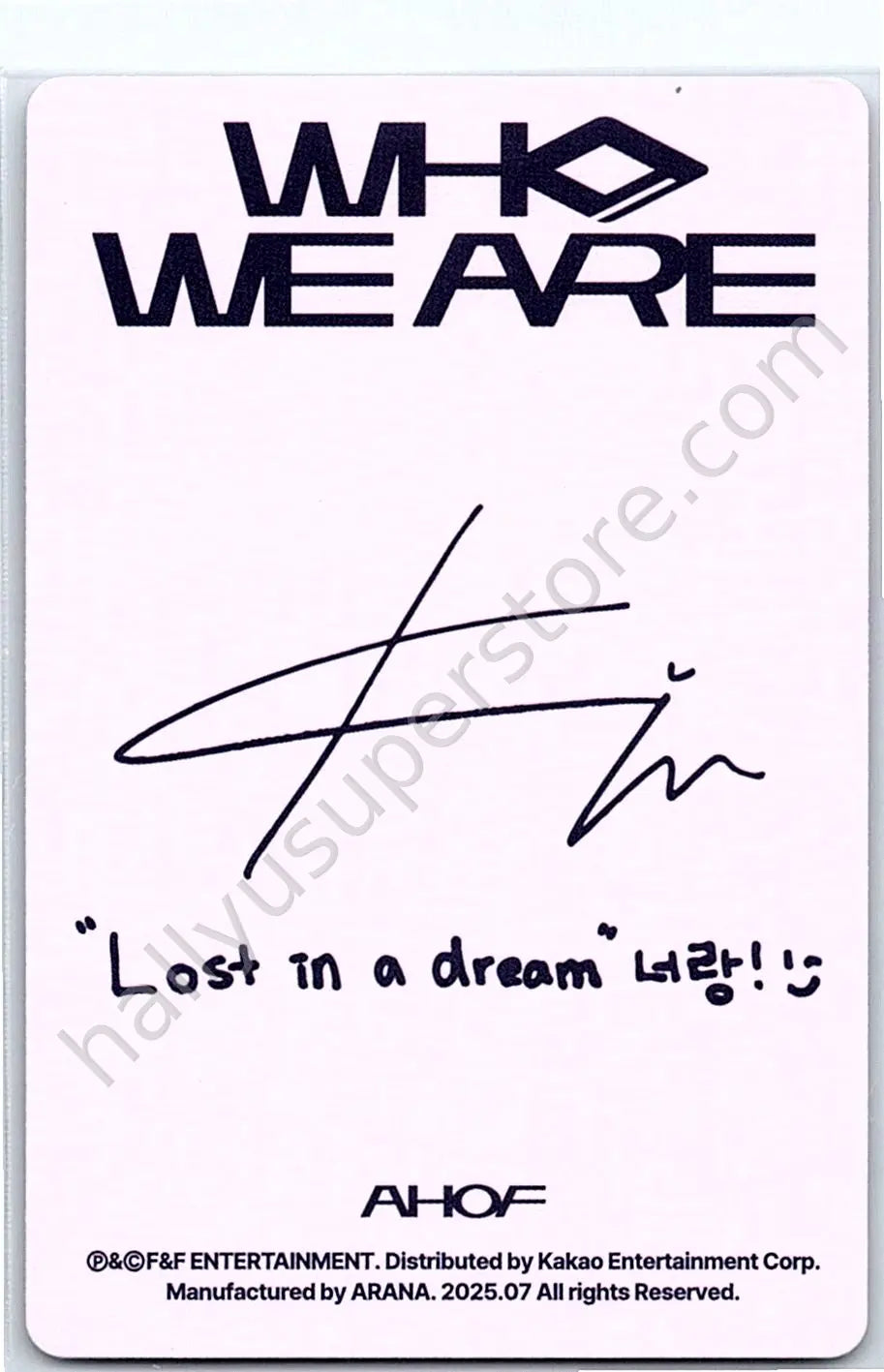 AHOF - Steven - AHOF - Steven - WHO WE ARE Album album photocard random pc