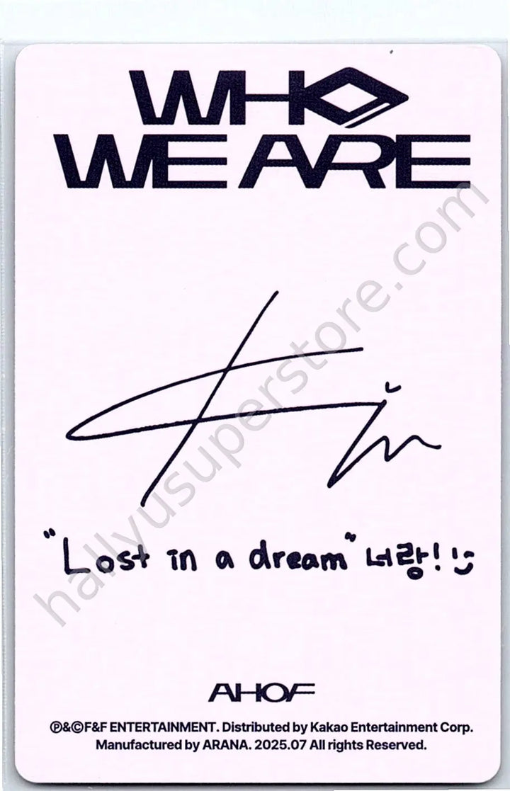 AHOF - Steven - AHOF - Steven - WHO WE ARE Album album photocard random pc