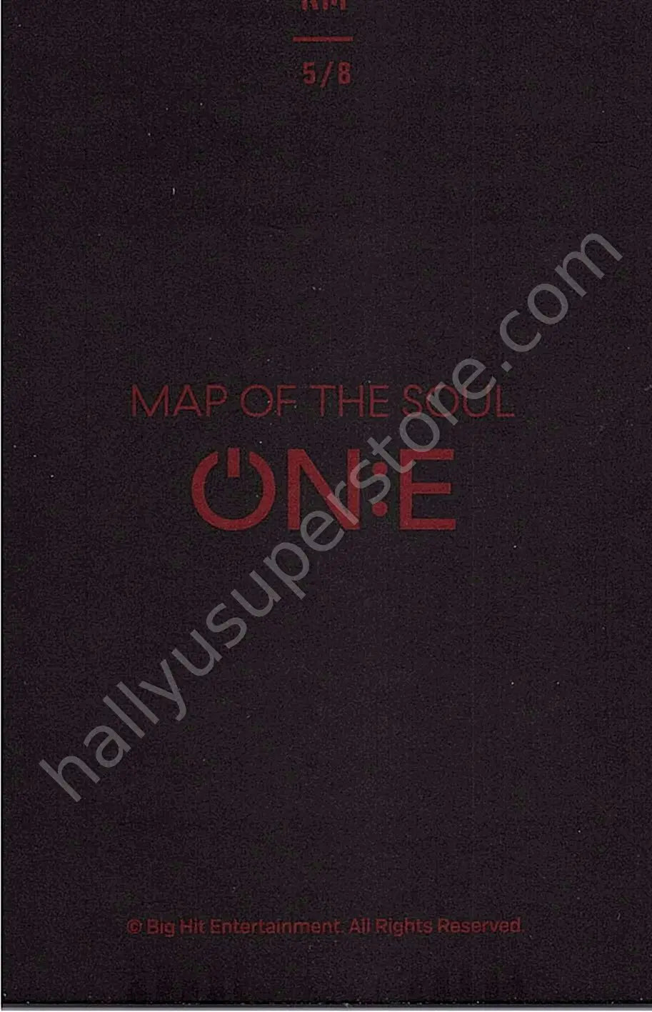 BTS - RM - Map Of The Soul ON:E 5/8 mini photocard