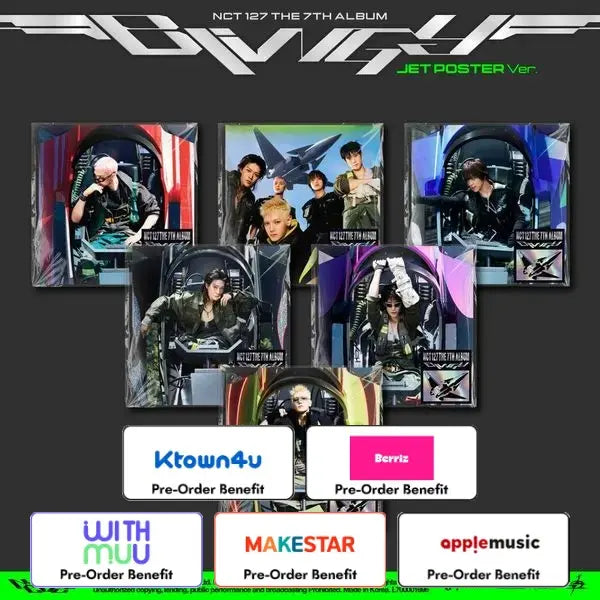 [Pre-Order] NCT 127 - 7th Album [BLINGY] (JET Poster Ver.) + LuckyDraw Event (Choose Version)