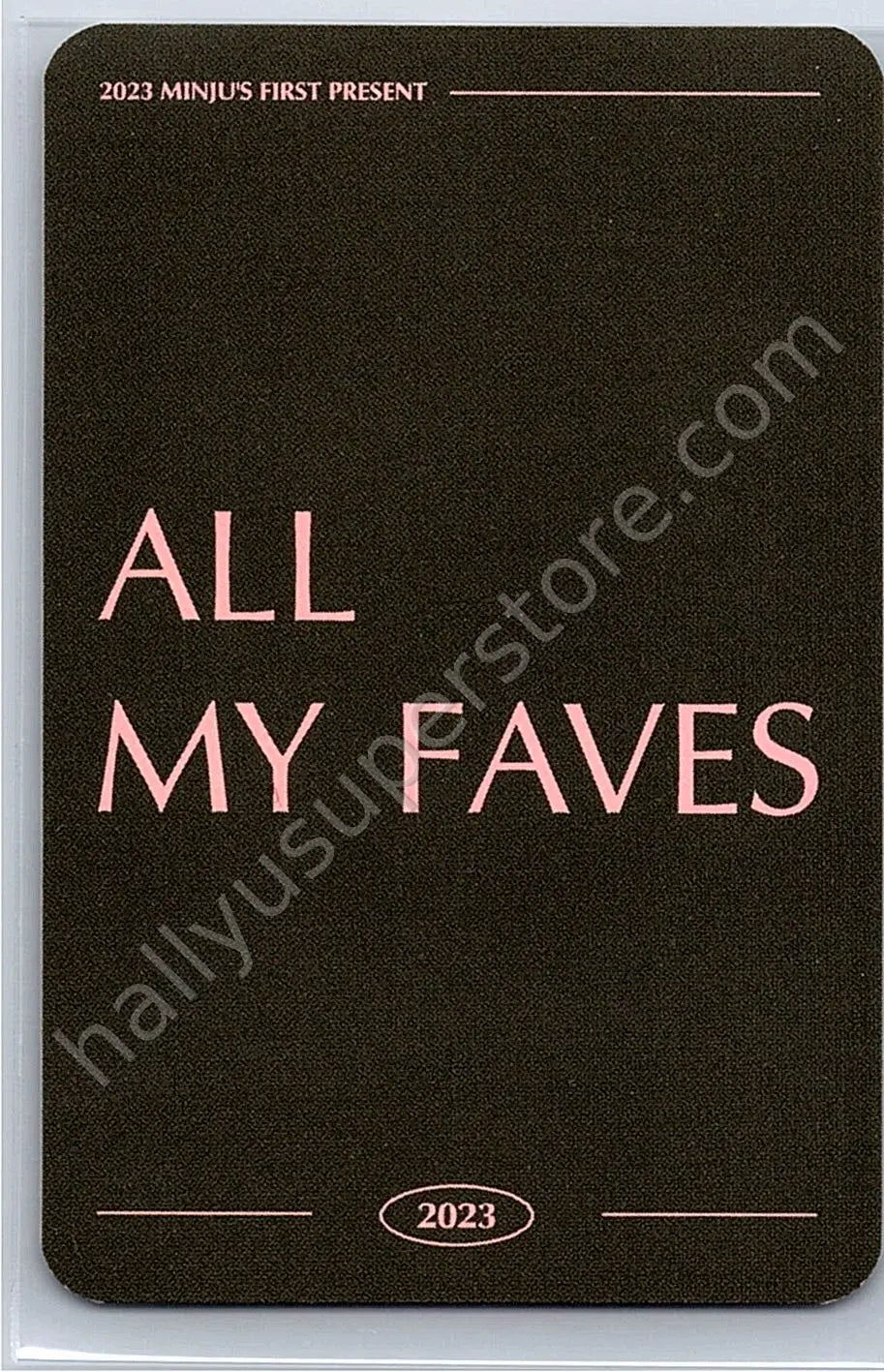 IZ*ONE - Minju - 1st PRESENT - All My Faves pob (pre-order benefit) synnara