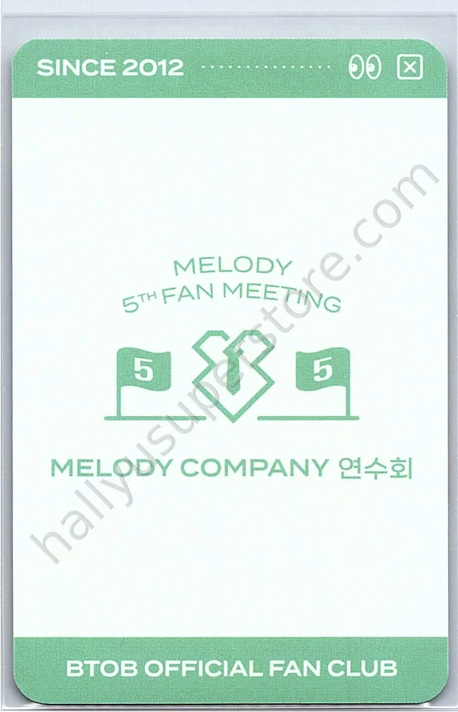 BTOB - Minhyuk - MELODY 5th FANMEETING  - TRADING CARD