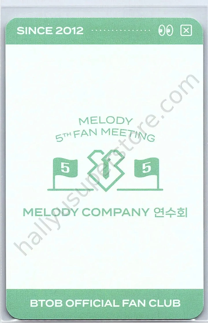 BTOB - Minhyuk - MELODY 5th FANMEETING  - TRADING CARD