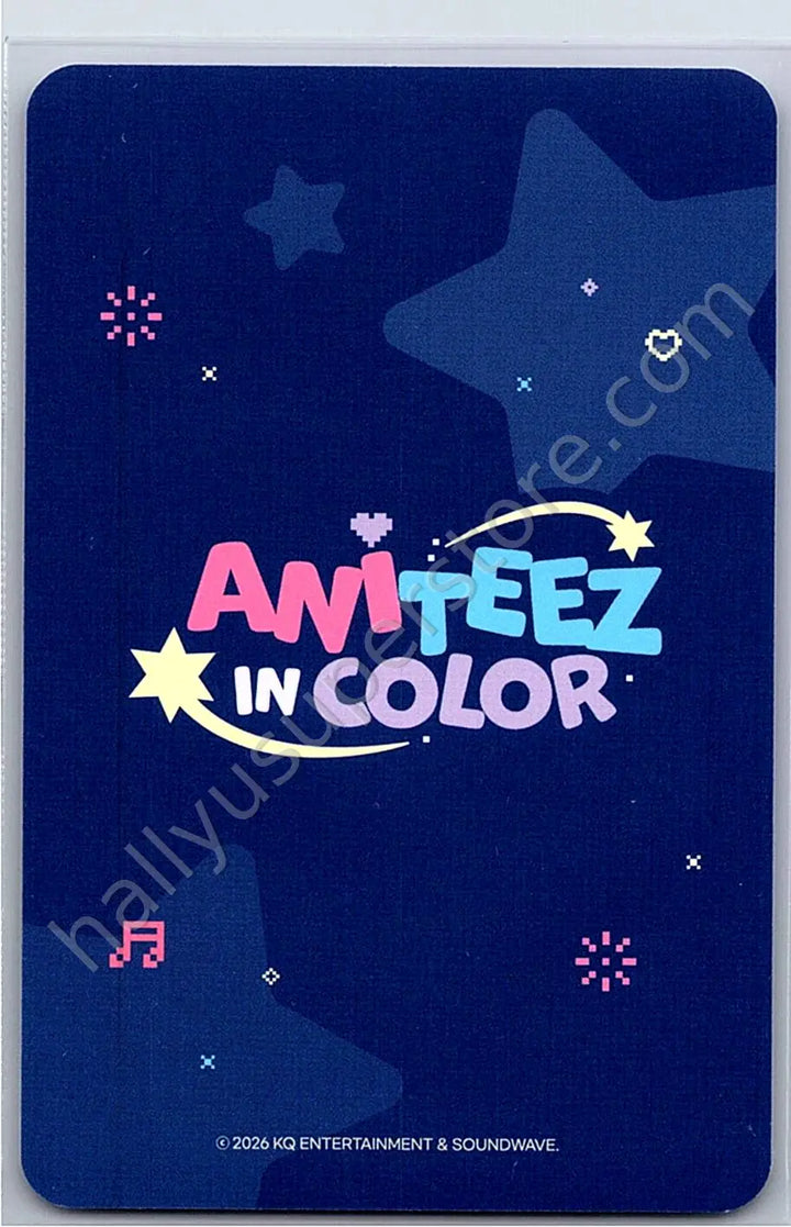 ATEEZ - San - ANITEEZ IN COLOR trading card version 2