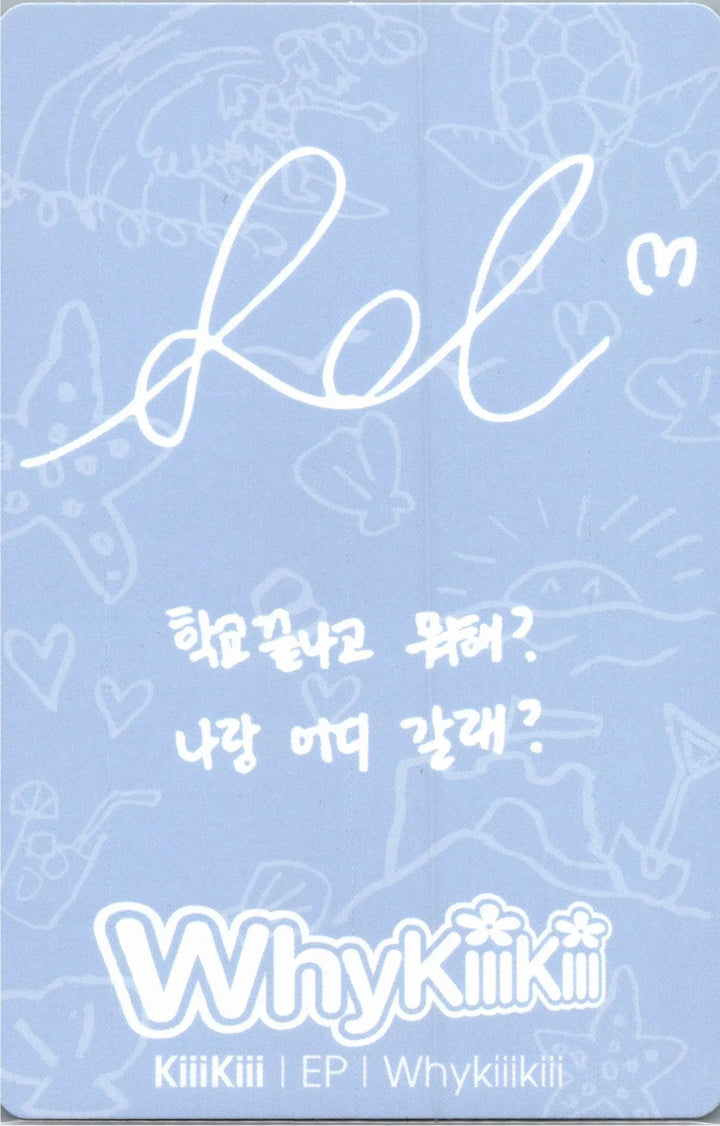 KiiiKiii "WhyKiiiKiii" - Official Photocard [26.08.18]