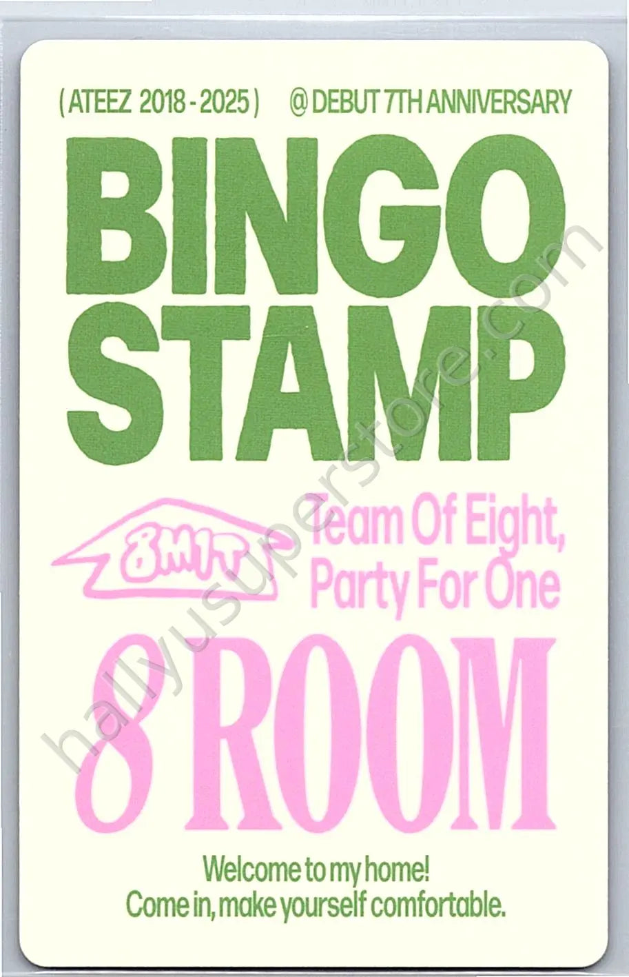 ATEEZ - Seonghwa - 8ROOM MD purchase benefit stamp event