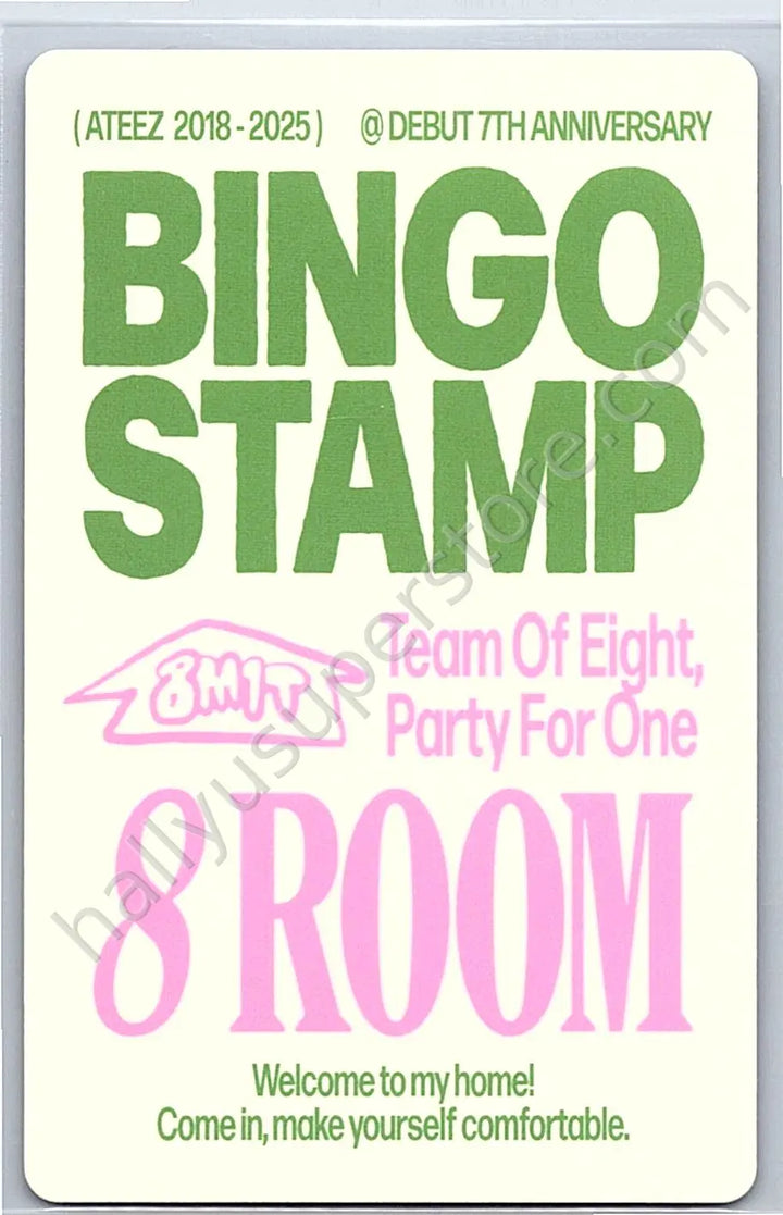 ATEEZ - Seonghwa - 8ROOM MD purchase benefit stamp event