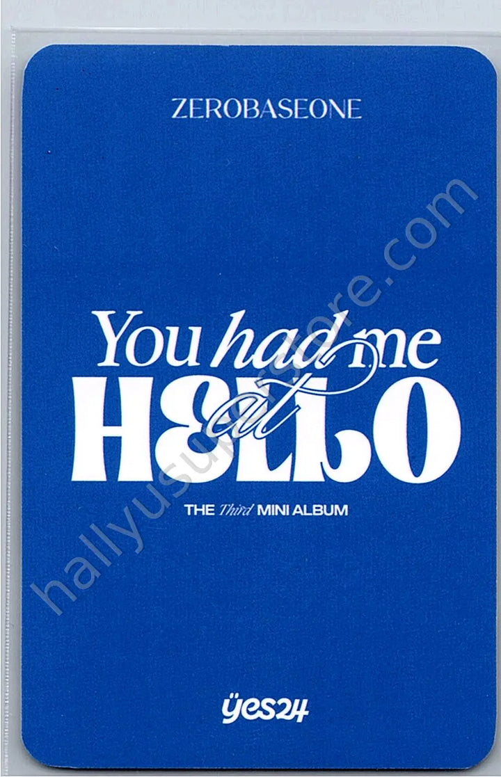 ZEROBASEONE - Gunwook - You Had Me at Hello pob (pre-order benefit) yes24