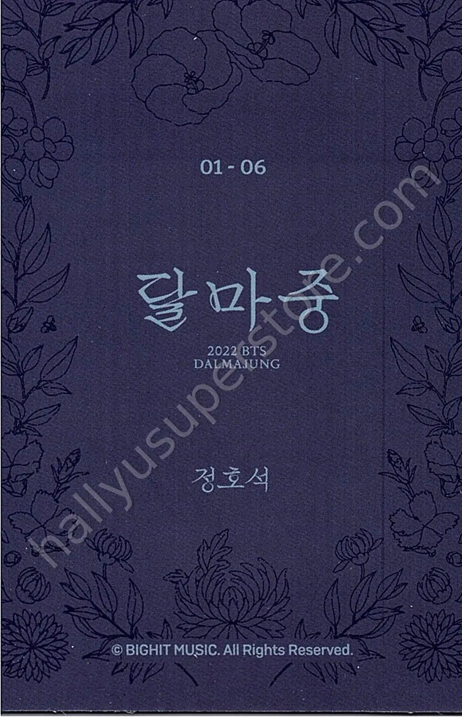 BTS - j-hope - Dalmajung 2022 1/6 mini photocard