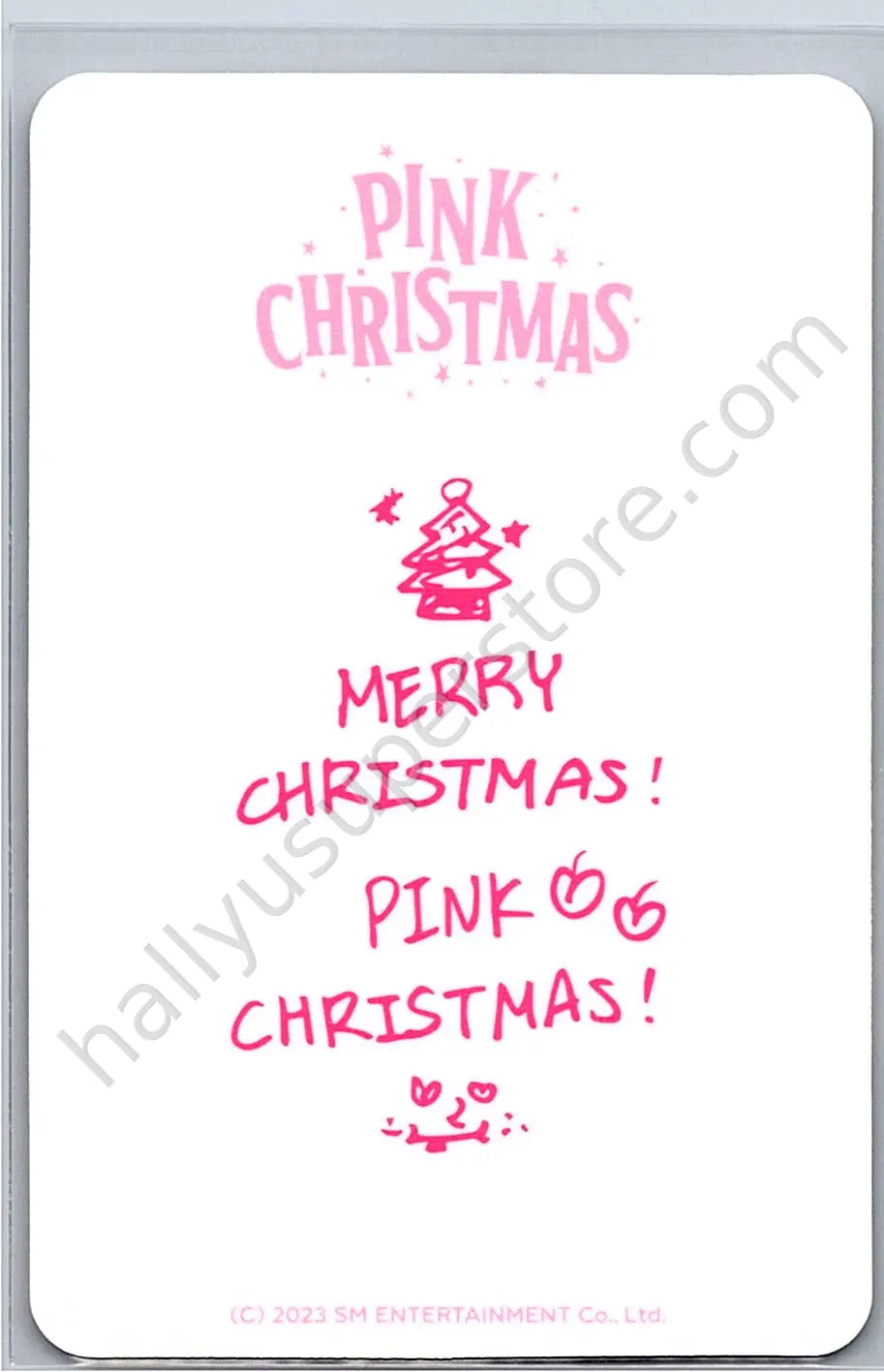 aespa - Karina - aespa - Karina - Pink Christmas Event trading card random photocard 2023 version