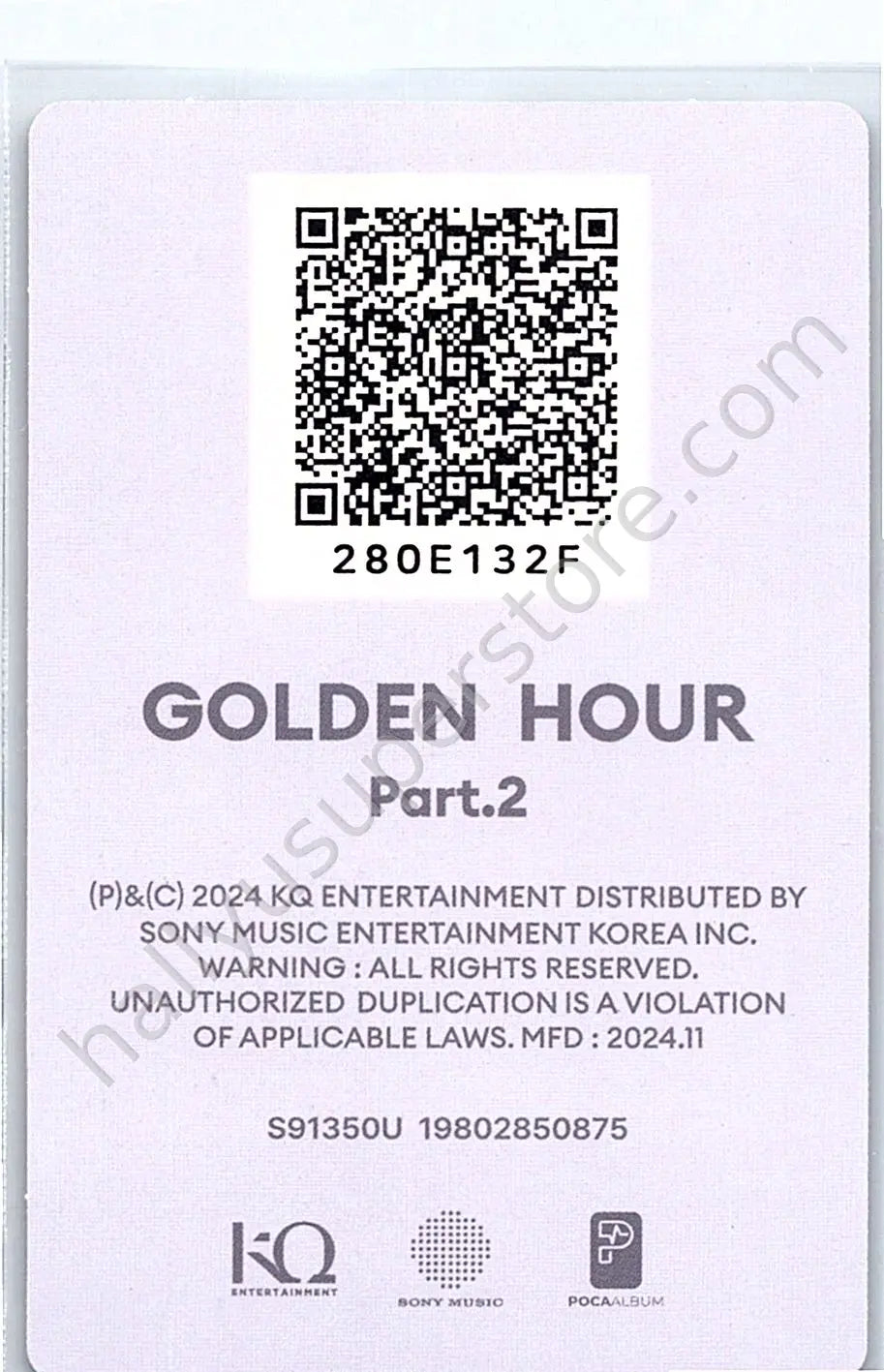 ATEEZ - Yeosang - GOLDEN HOUR : Part.2