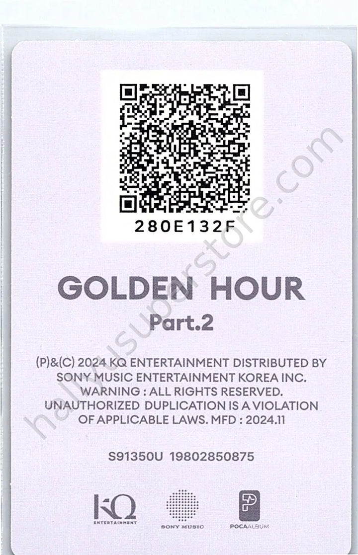 ATEEZ - Yeosang - GOLDEN HOUR : Part.2