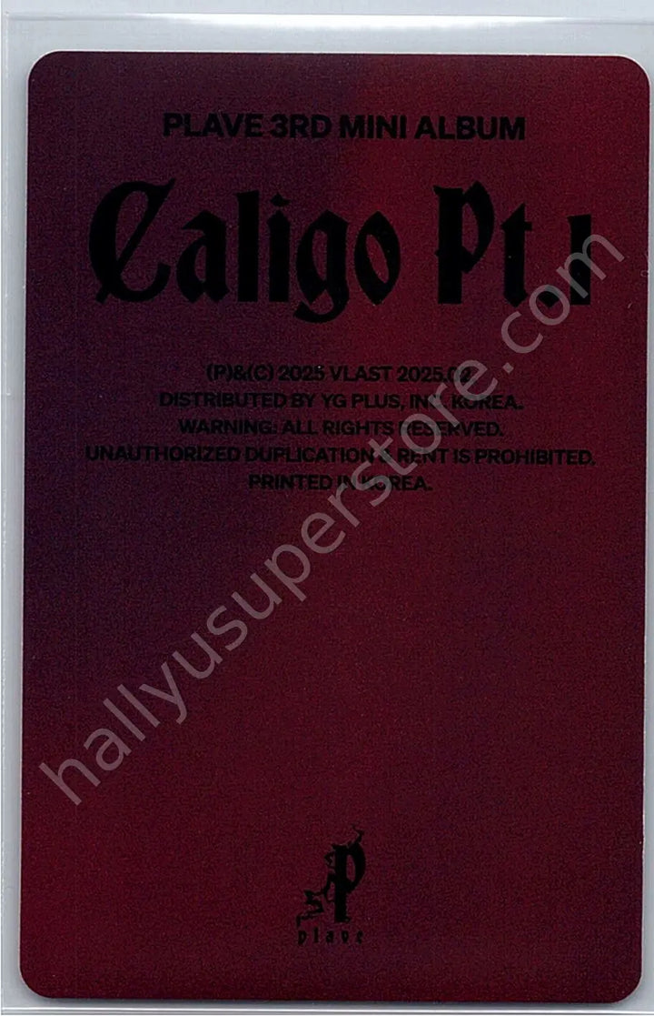 PLAVE - Unit - Caligo Pt.1 album photocard vanguard version