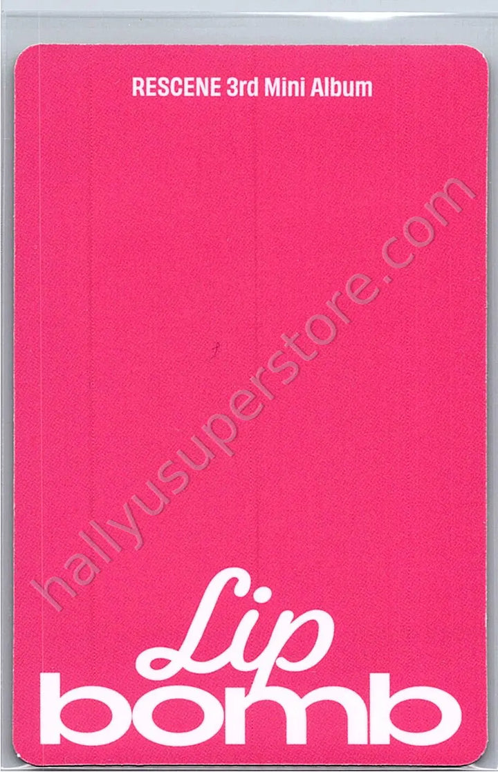 RESCENE - Woni - lip bomb album photocard balm version qr version