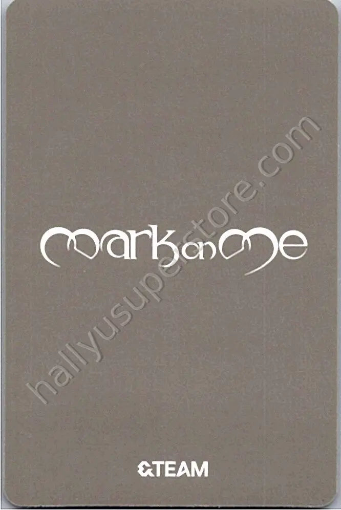 &amp;TEAM - Jo - Mark on Me A version album photocard solo jacket version