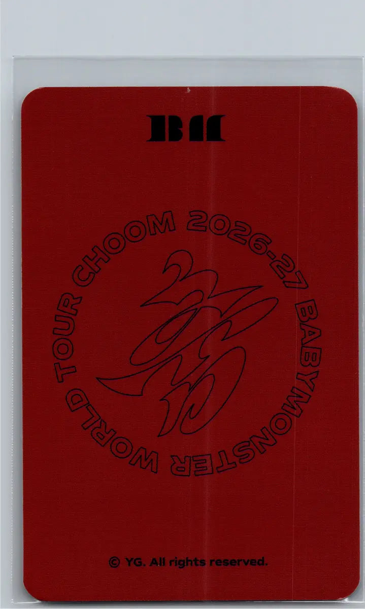 BABYMONSTER -"2026-27 BABYMONSTER WORLD TOUR" [CHOOM] Pop-Up Store Random Trading Photocard (2) [26.06.22]