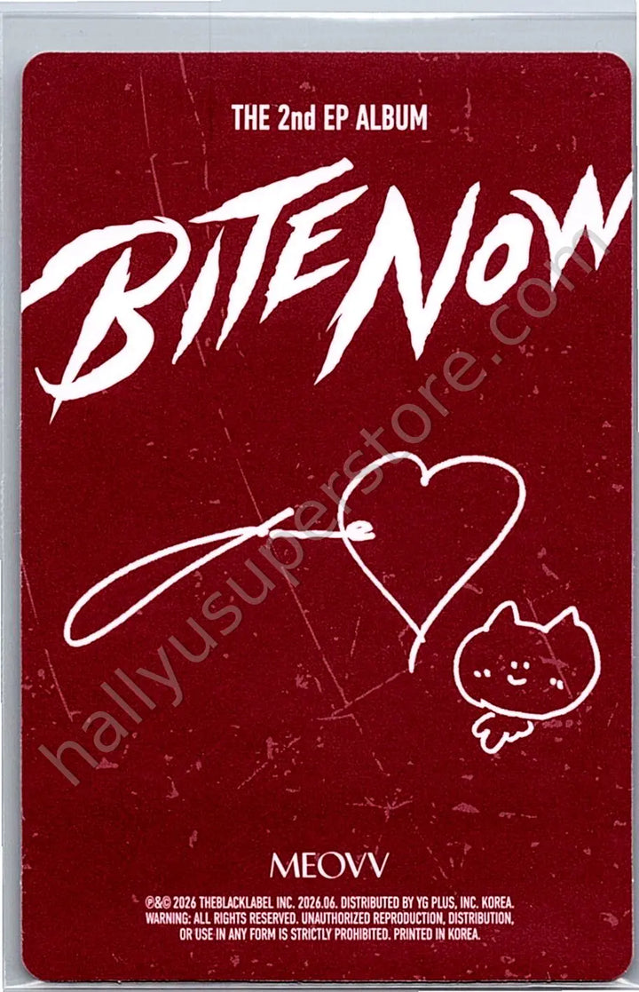 MEOVV - Anna - BITE NOW album photocard photobook version beast version