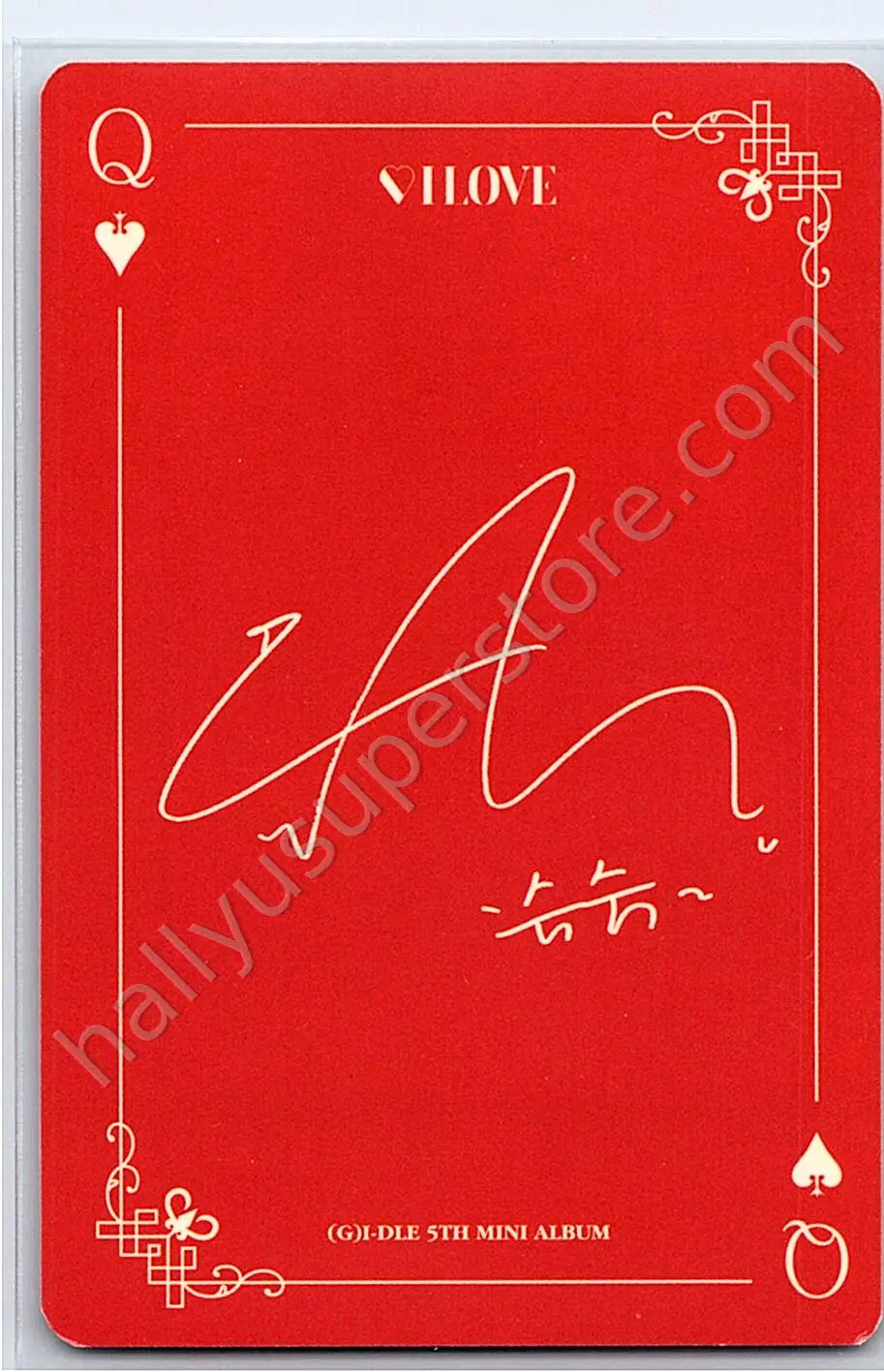 i-dle - Shuhua - I Love act version album photocard standard version