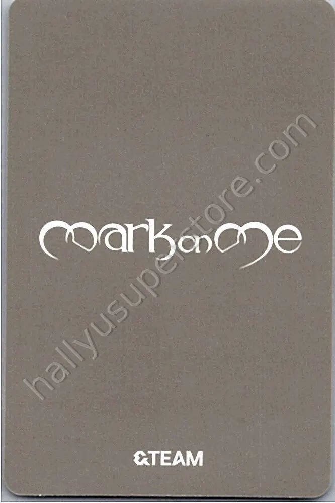 &amp;TEAM - Jo - Mark on Me A version album photocard solo jacket version