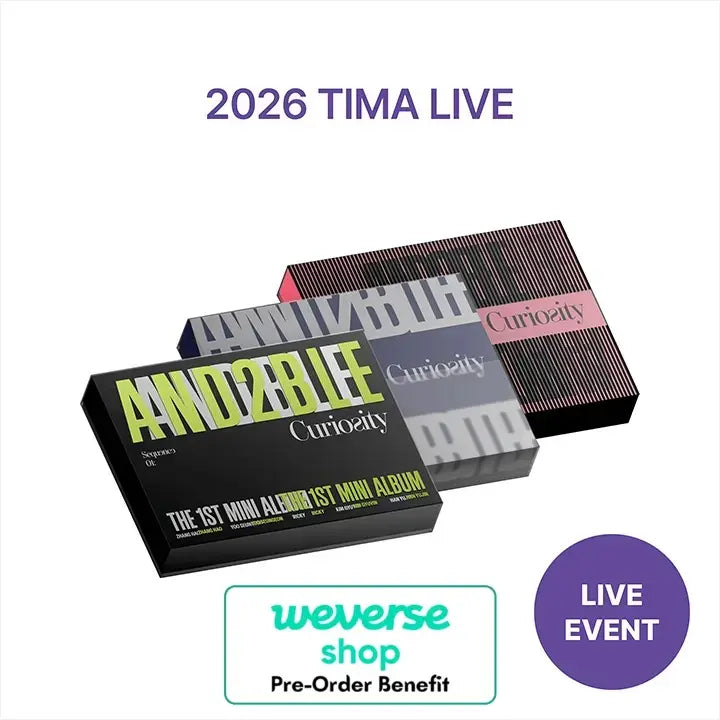 [Pre-Order] AND2BLE - [2026 TIMA LIVE] 1st MINI ALBUM [Sequence 01: Curiosity] + Weverse 2026 TIMA LIVE EVENT