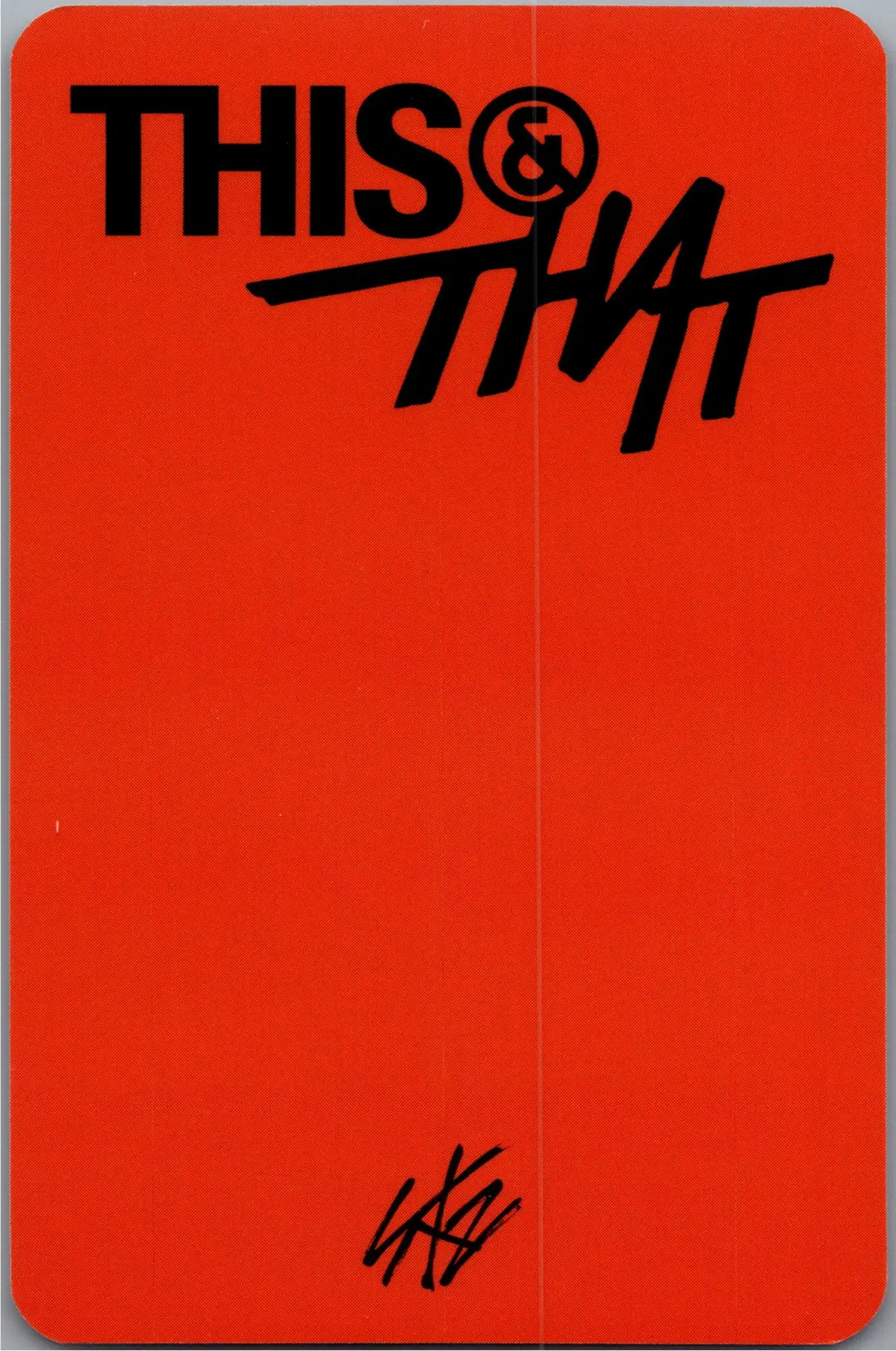 Stray Kids "THIS &amp; THAT" - Music Plant Pre-Order Benefit Photocard [26.08.18]