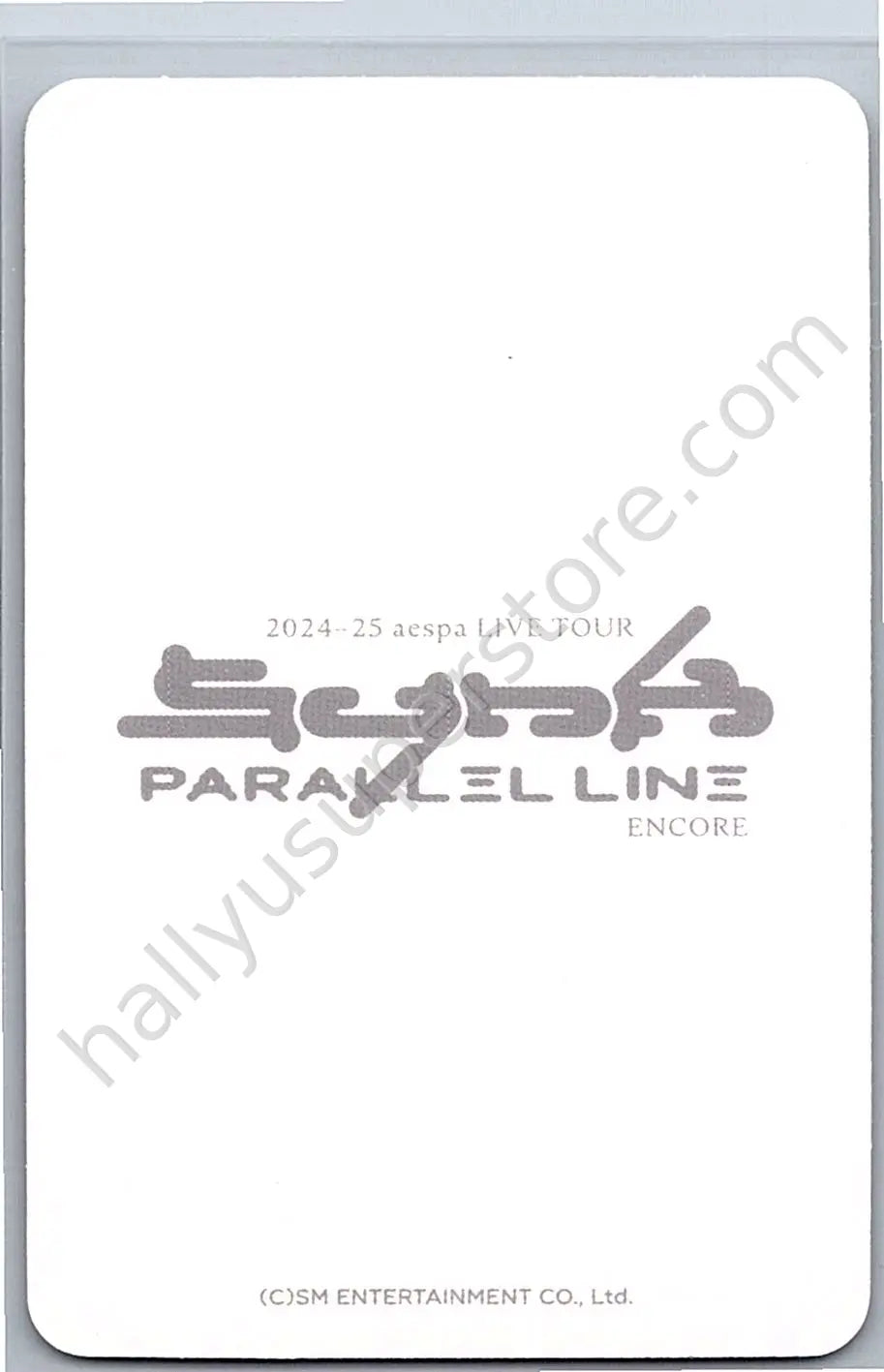 aespa - Karina - SYNK : PARALLEL LINE encore merch photocard scratch card