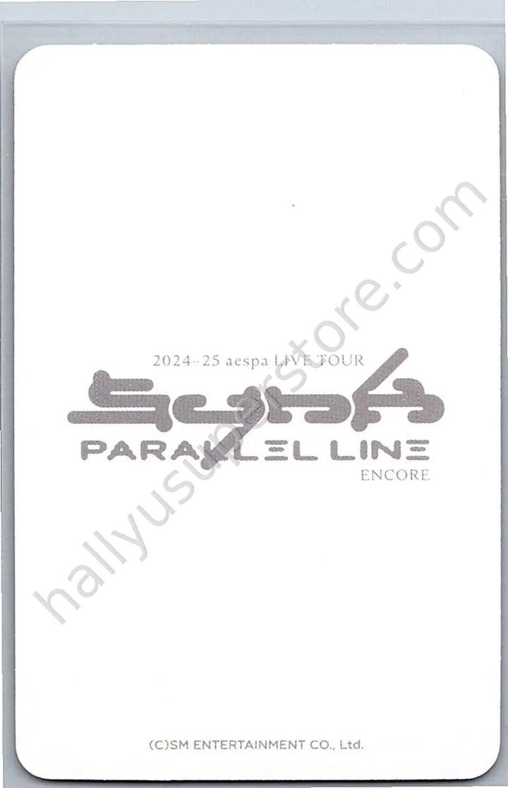 aespa - Karina - SYNK : PARALLEL LINE encore merch photocard scratch card
