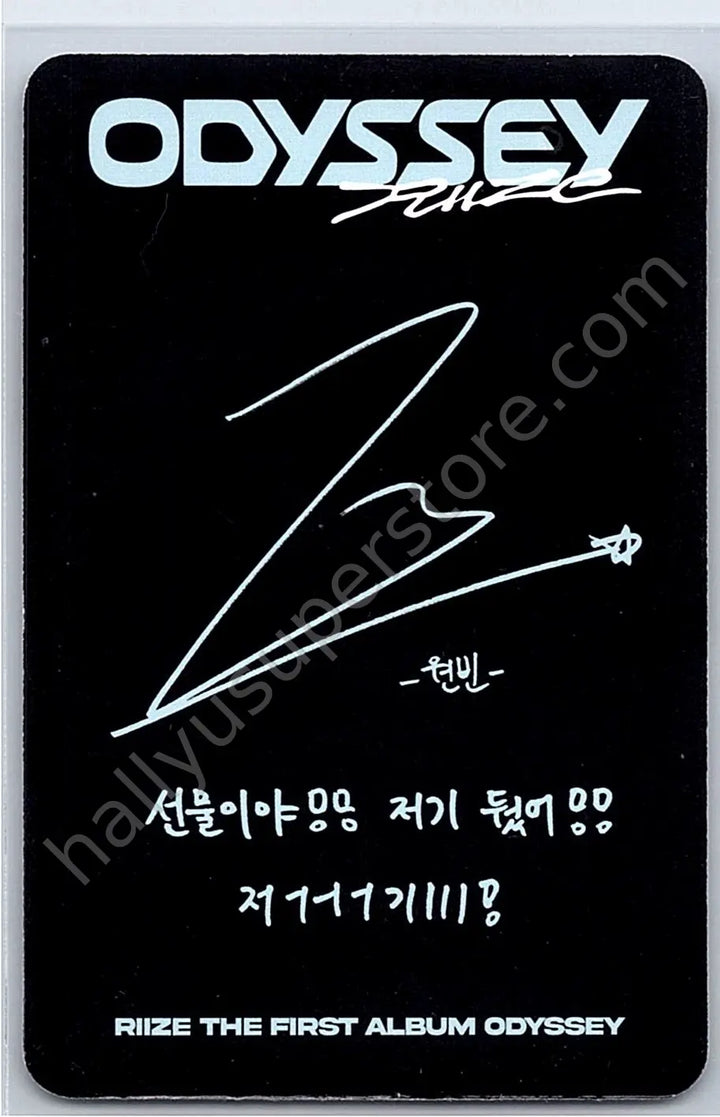 RIIZE  - Wonbin - Odyssey A version album photocard earth version package version