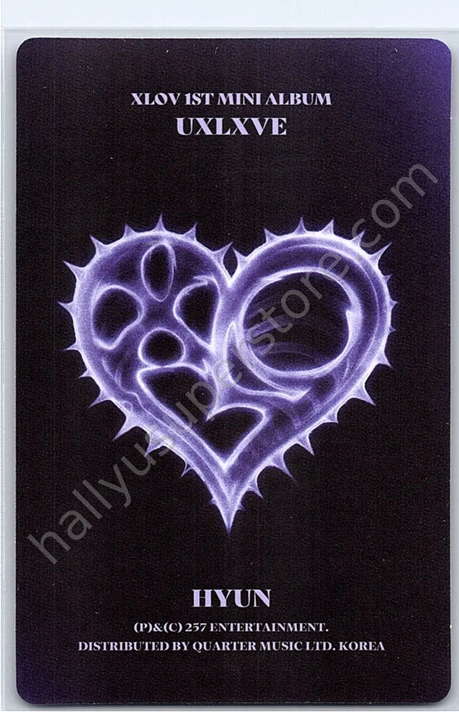XLOV - Hyun - UXLXVE album photocard O version