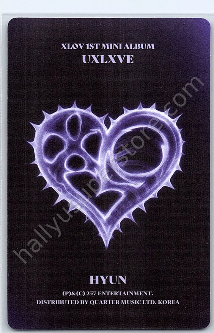 XLOV - Hyun - UXLXVE album photocard O version