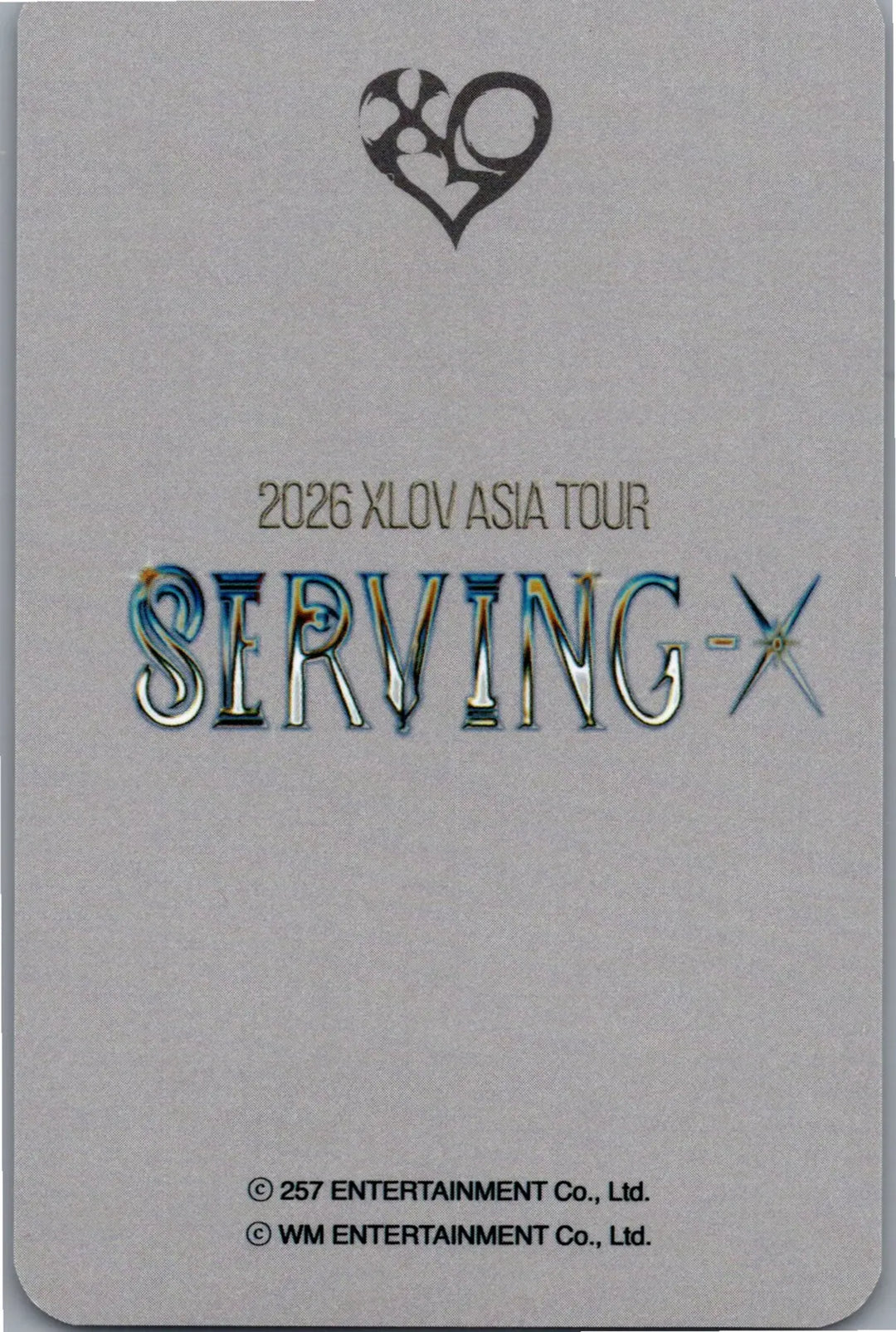 XLOV "2026 XLOV ASIA TOUR [Serving-X]" - XLOV Concert MD Special Event Photocard [26.07.20]