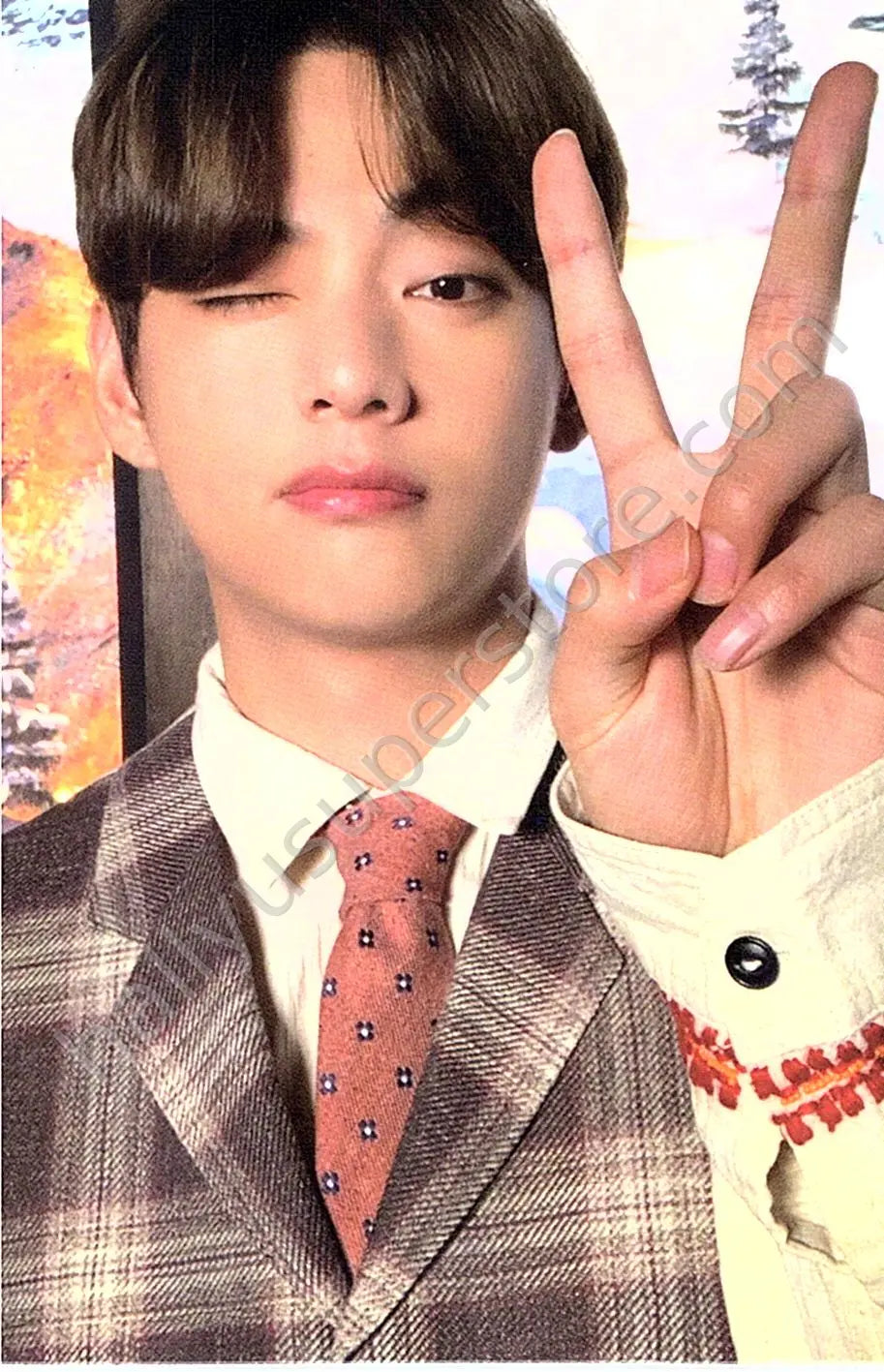 BTS - V - Little Wishes mini photocard special gift version 7