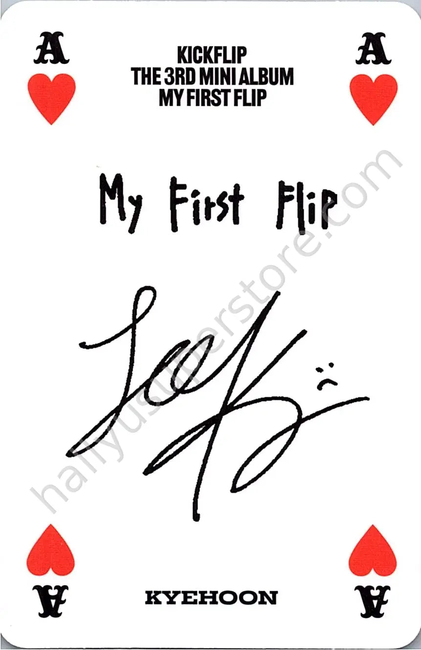 KickFlip - Kyehoon - My First Flip White Version