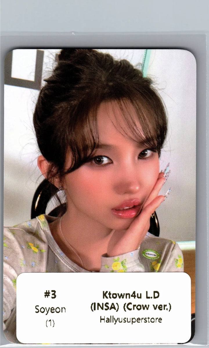 I-DLE "We made" - Ktown4U Lucky Draw Event Photocard (INSA)(Crow Ver.) [26.07.07]