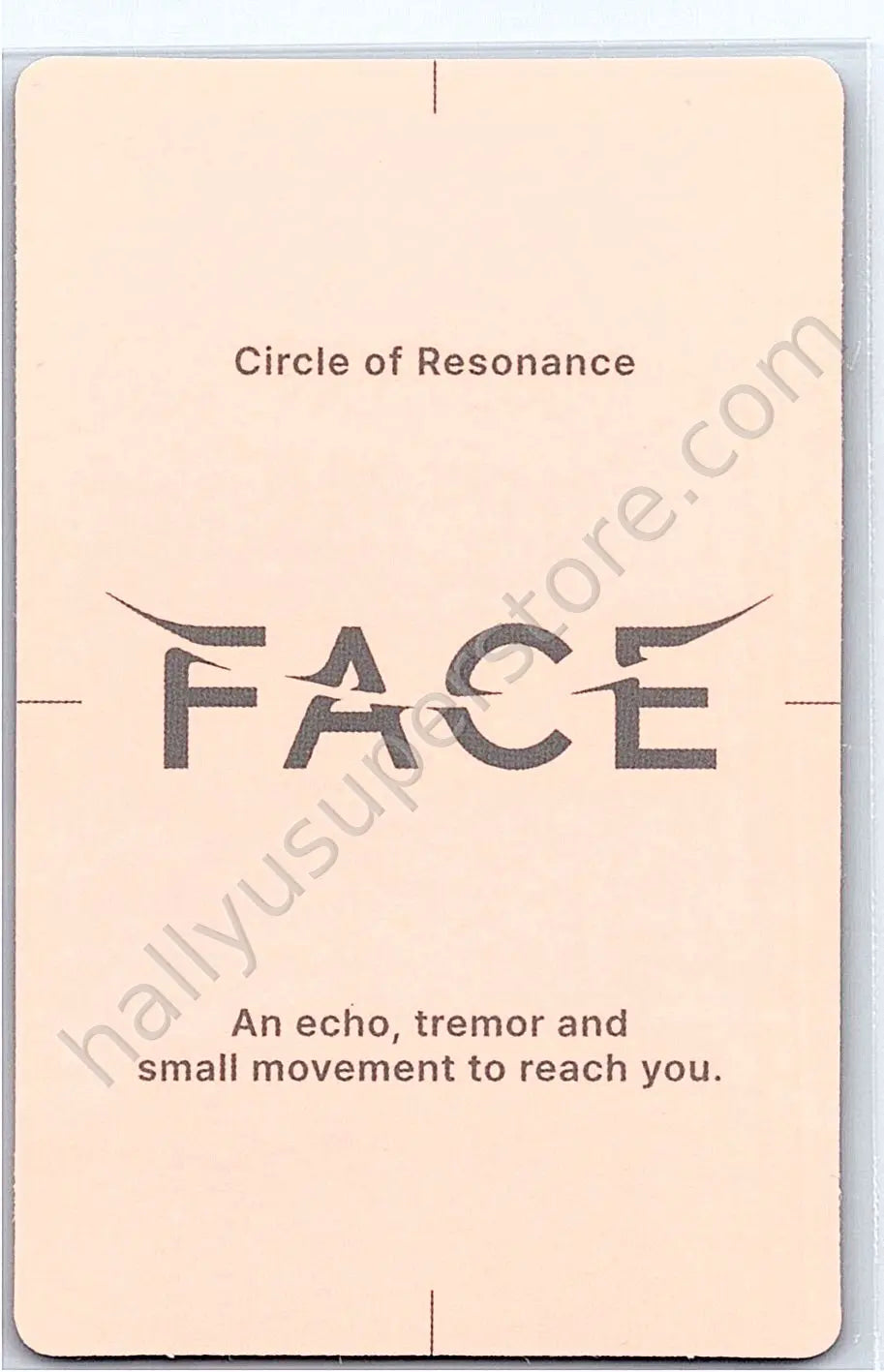 BTS - Jimin - Face album photocard invisible face version solo album undefinable face version