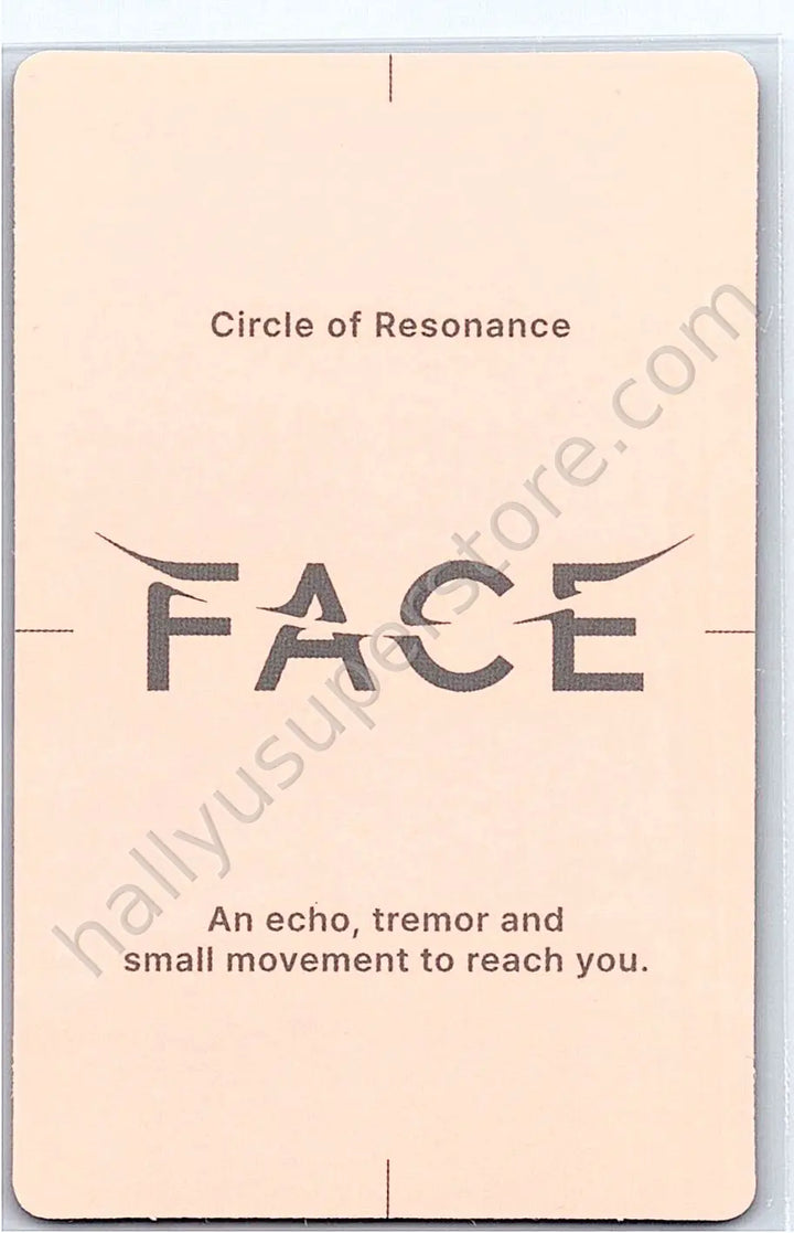 BTS - Jimin - Face album photocard invisible face version solo album undefinable face version