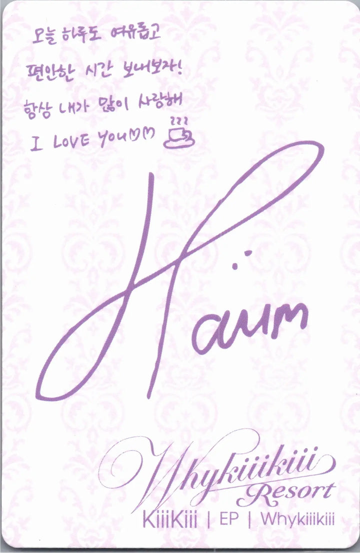 KiiiKiii "WhyKiiiKiii" - Official Photocard [26.08.18]