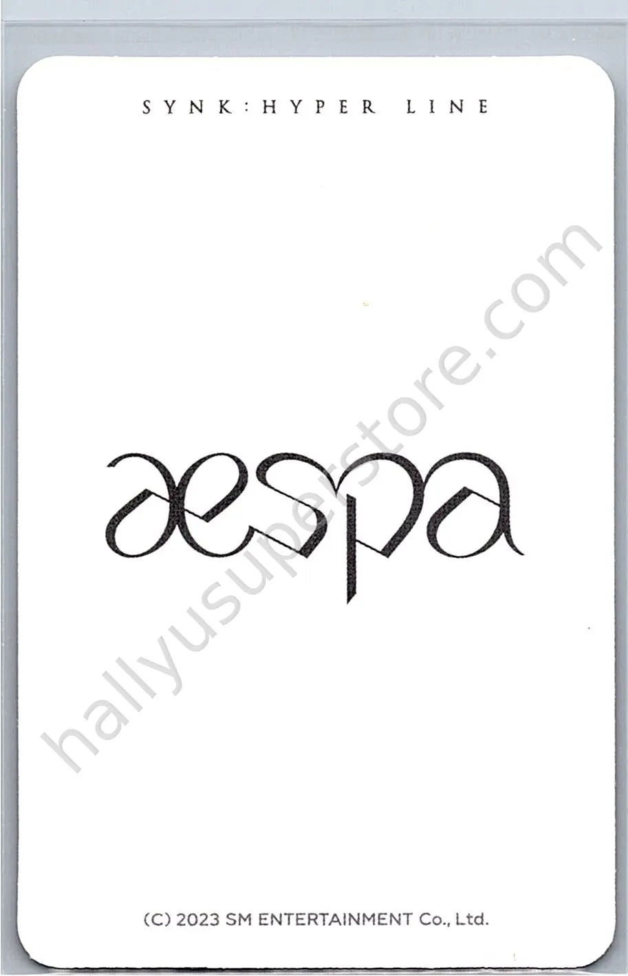 aespa - Giselle - SYNK : HYPER LINE merch photocard scratch card