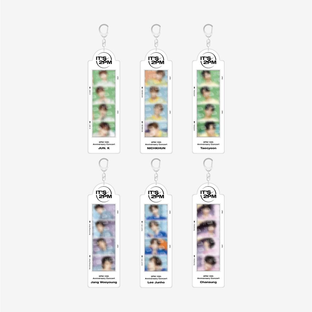 [2PM] 4 CUT PHOTO HOLDER KEYRING SET - IT'S 2PM