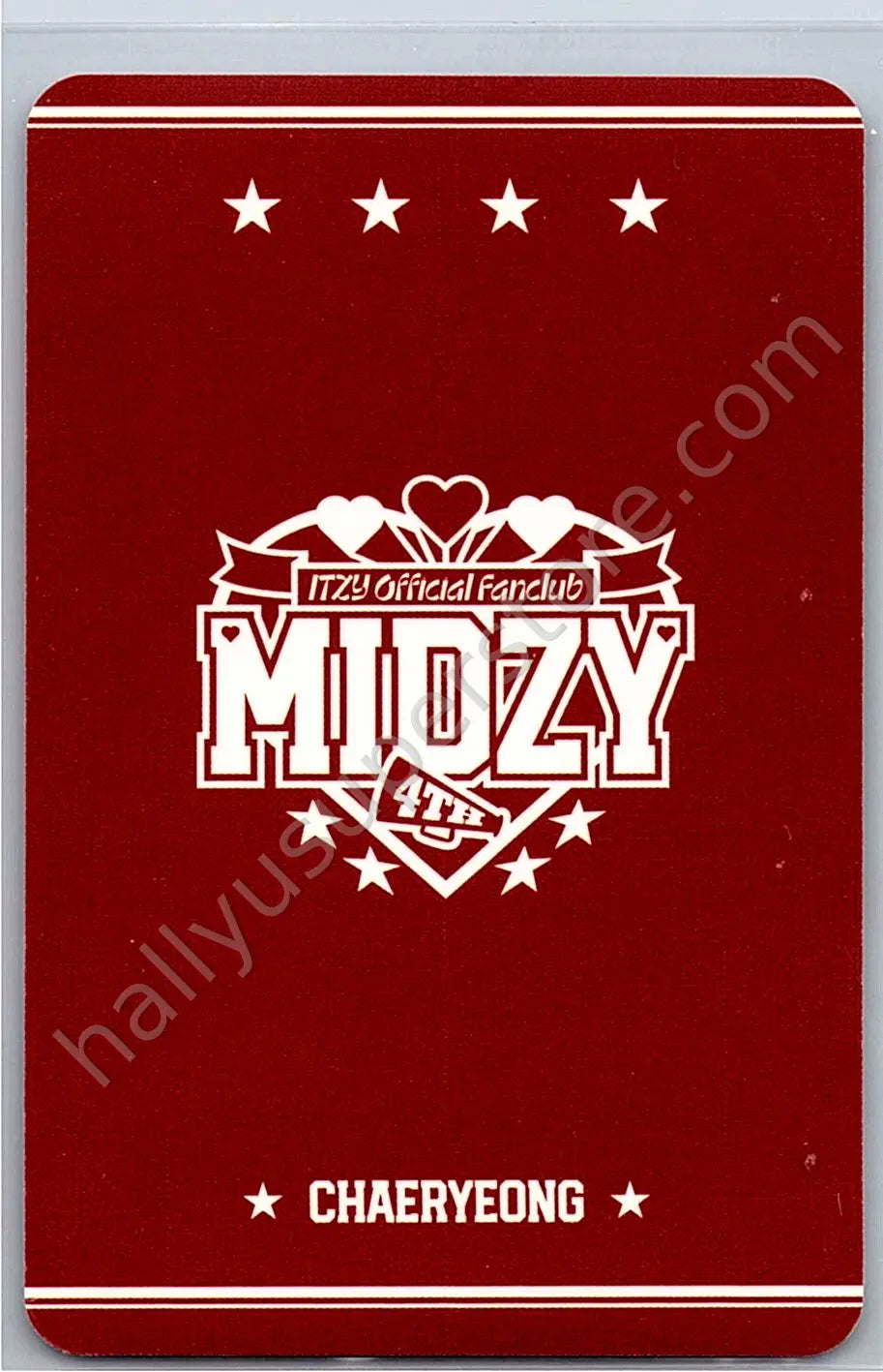 ITZY - Chaeryeong - ITZY Official Fanclub MIDZY 4th Generation fanclub photocard set