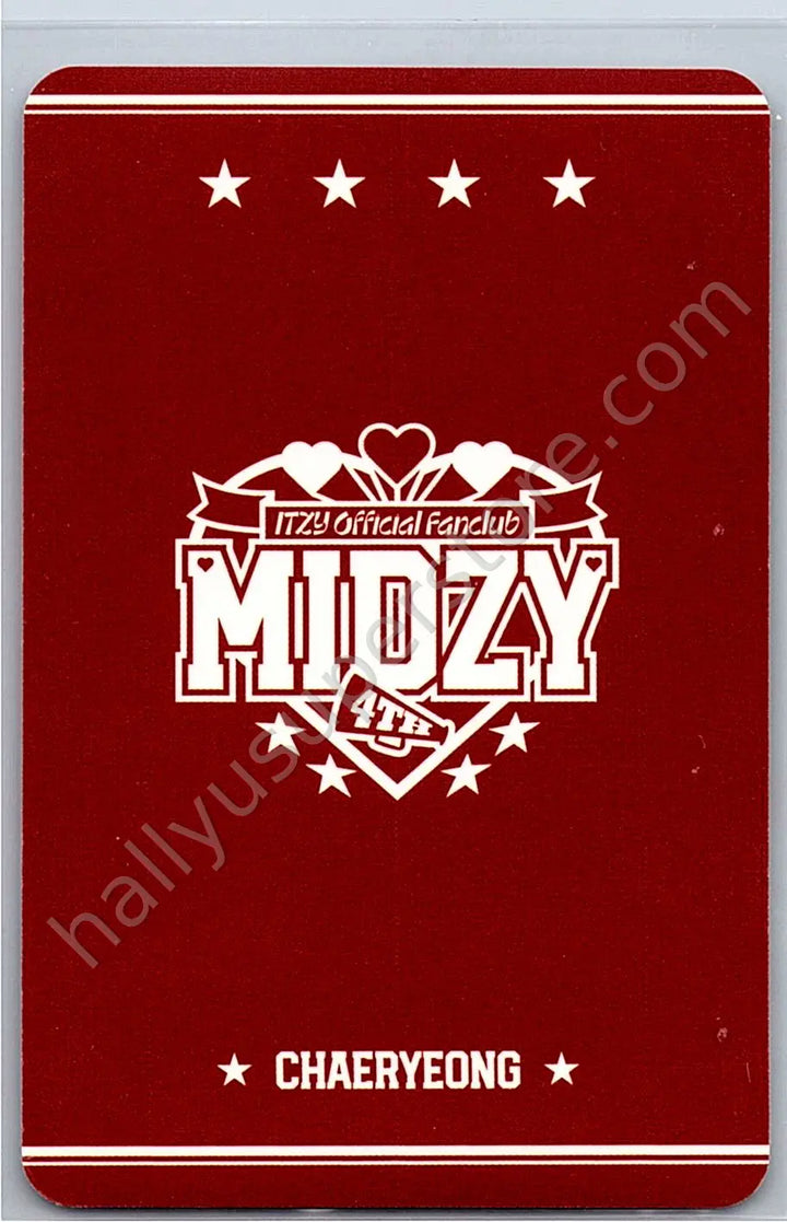 ITZY - Chaeryeong - ITZY Official Fanclub MIDZY 4th Generation fanclub photocard set