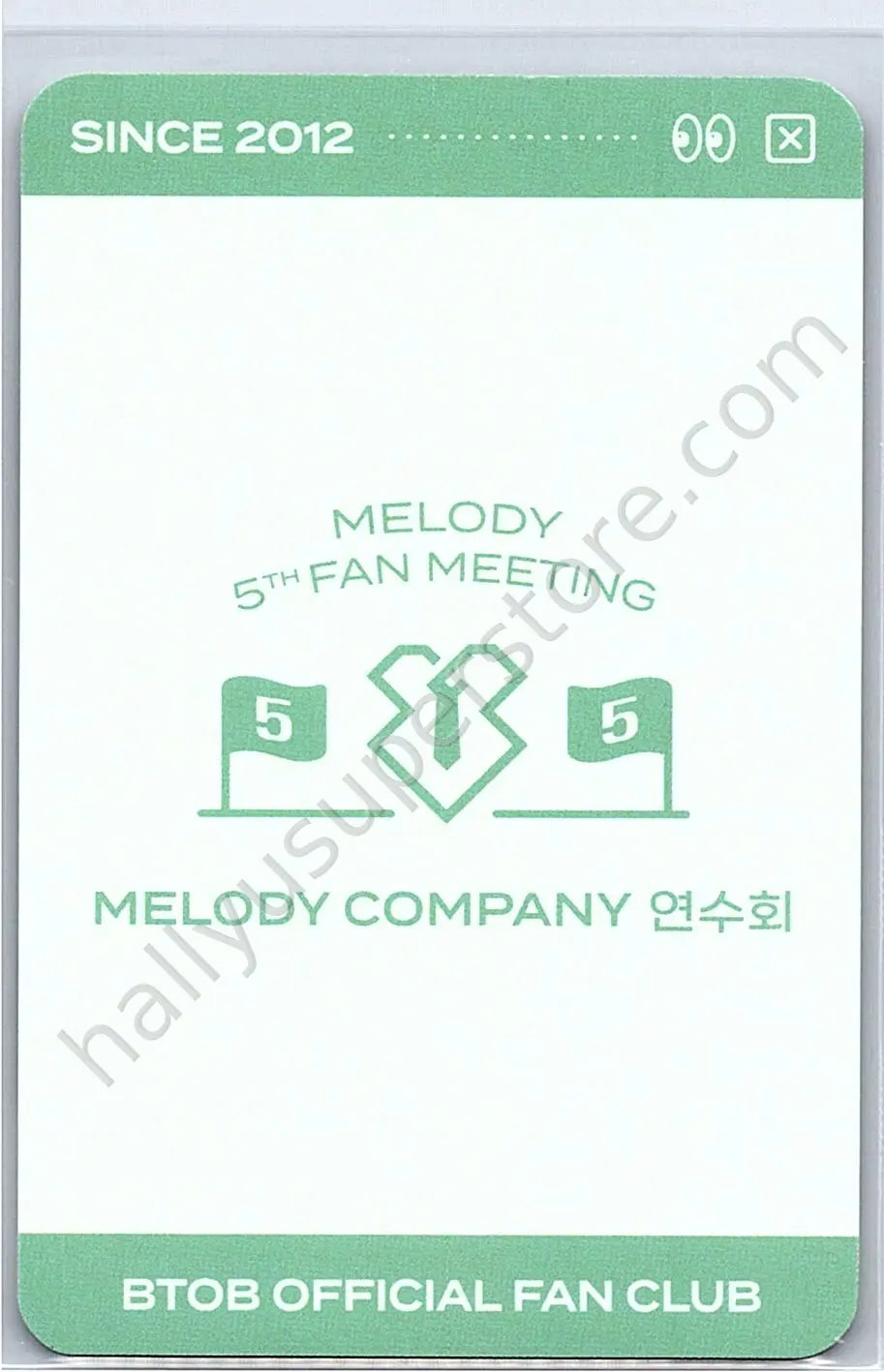 BTOB - Minhyuk - MELODY 5th FANMEETING  - MELODY COMPANY - TRADING CARD