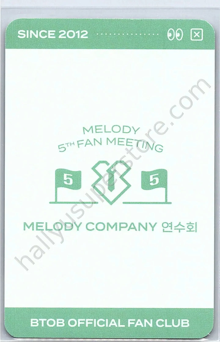BTOB - Minhyuk - MELODY 5th FANMEETING  - MELODY COMPANY - TRADING CARD