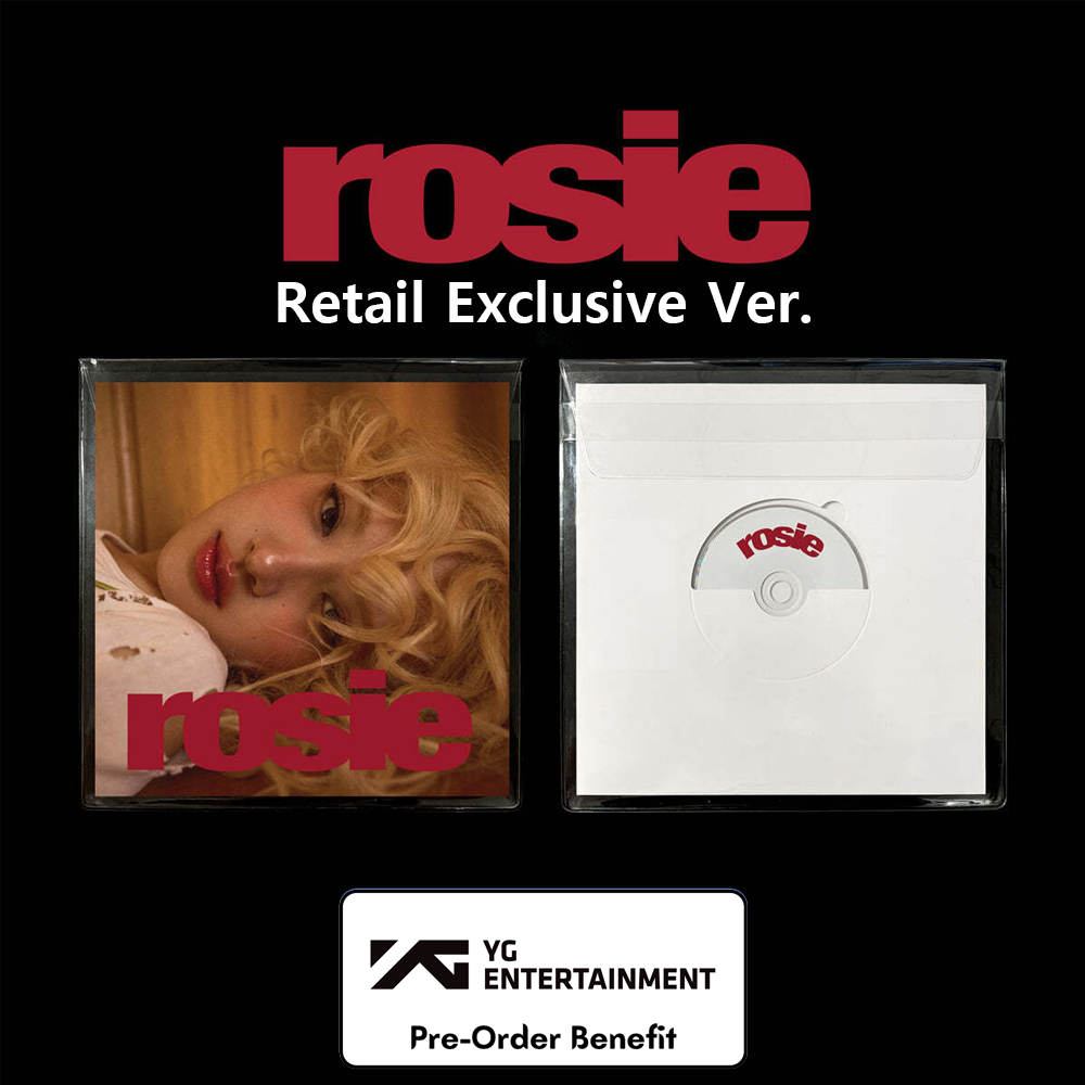 [Pre-Order] Rose (of BlackPink) - "ROSE first studio album ‘rosie'" + Pre-Order Benefit [Retail Exclusive, KR Exclusive] - HALLYUSUPERSTORE