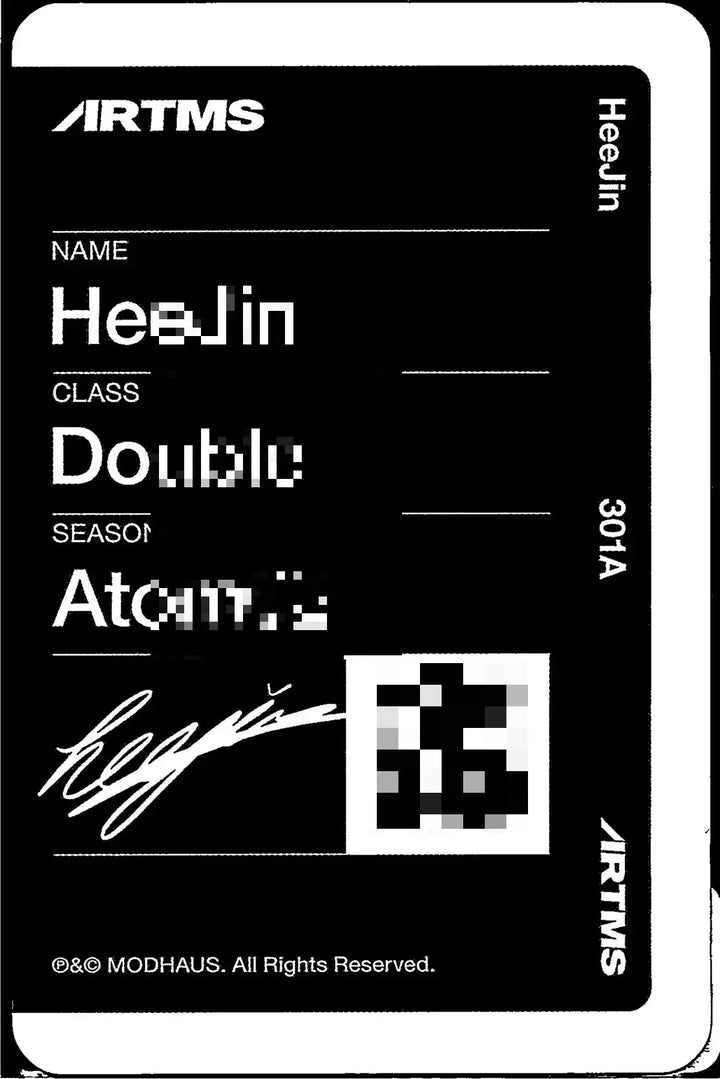 ARTMS "Hyper-Ego" - Official Doble Calss Object Photocard (301A,302A) [26.08.20]