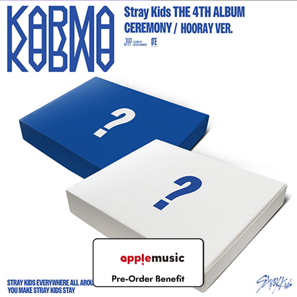 **[Pre-Order] Stray Kids - 4th Album "KARMA" [(CEREMONY, HOORAY VER.)] [2] +Pre -Order Benefit