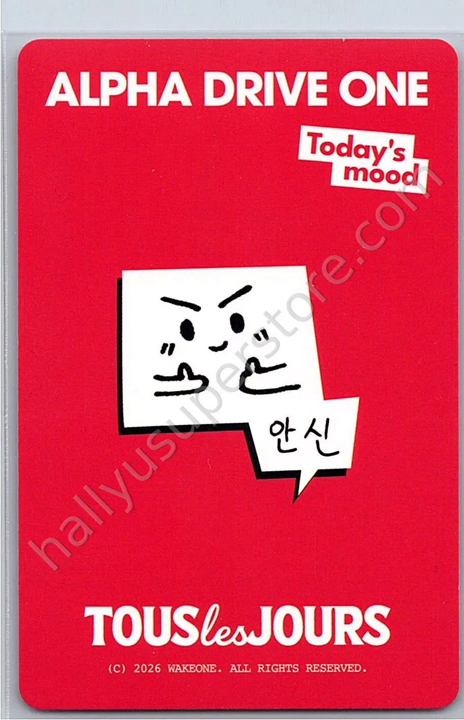 ALPHA DRIVE ONE - Anxin - TOUS LES JOURS Collaboration blow out the candles brand collaboration cake version photocard set